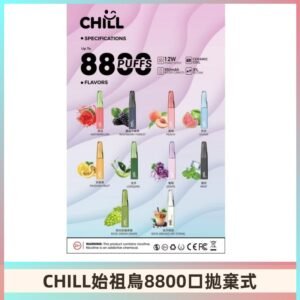 CHILL始祖鳥電子煙鴨嘴獸拋棄式8800口 一次性8ml大容量煙油