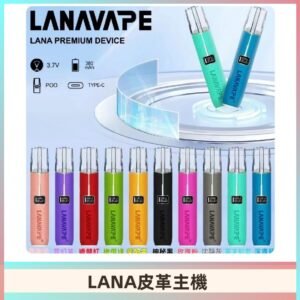 Lana皮革充電式主機 Lanavape電子煙霧化煙桿 液晶螢幕顯示電量